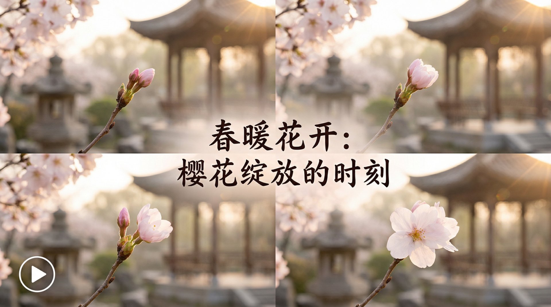 黑料植物视频樱花绽放延时摄影